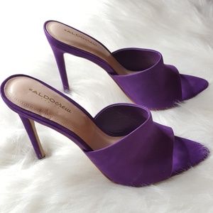 NEW Aldo Crew Venice Purple Heels Suede Shoes 8.5